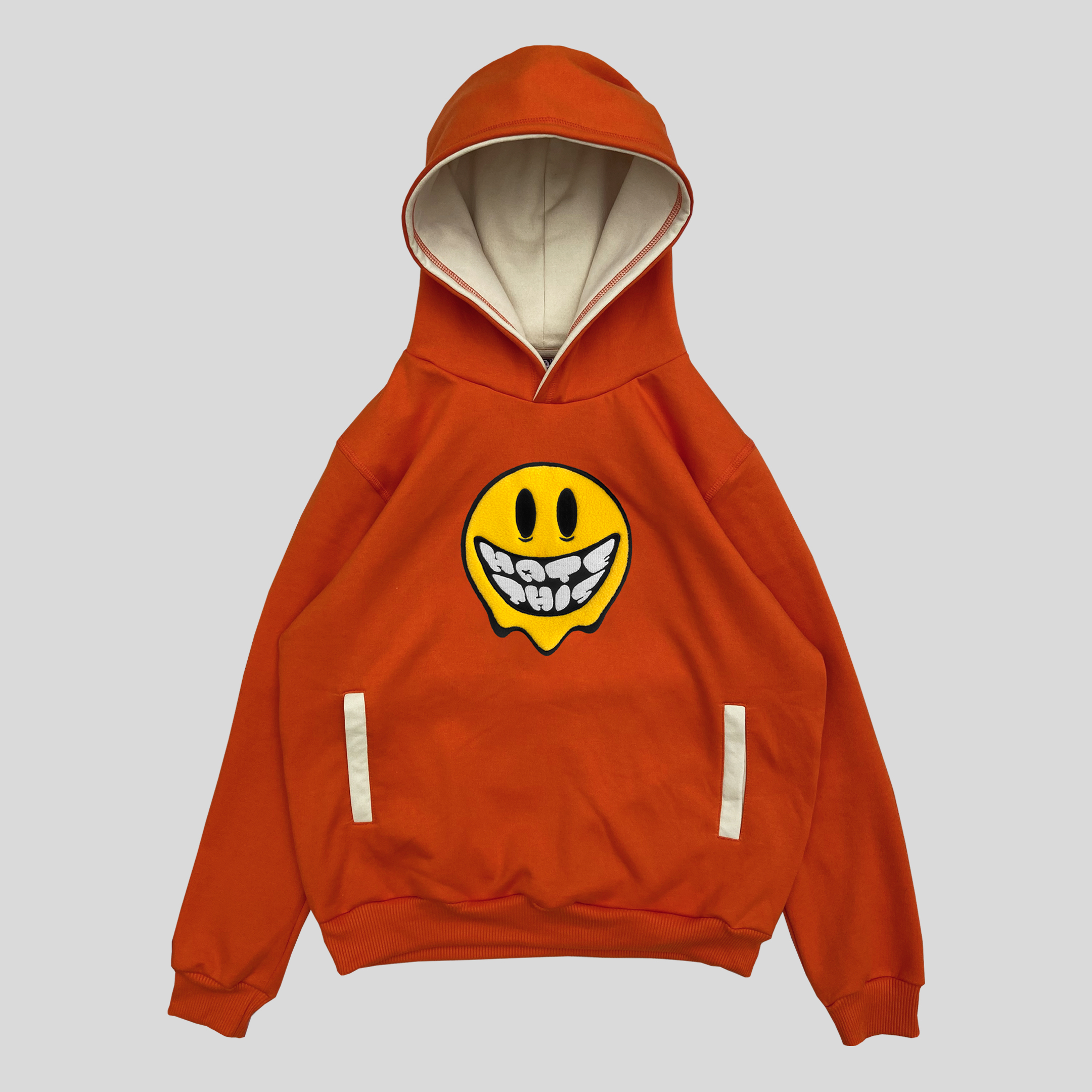 Not Happy Hoodie Naranja 🫠