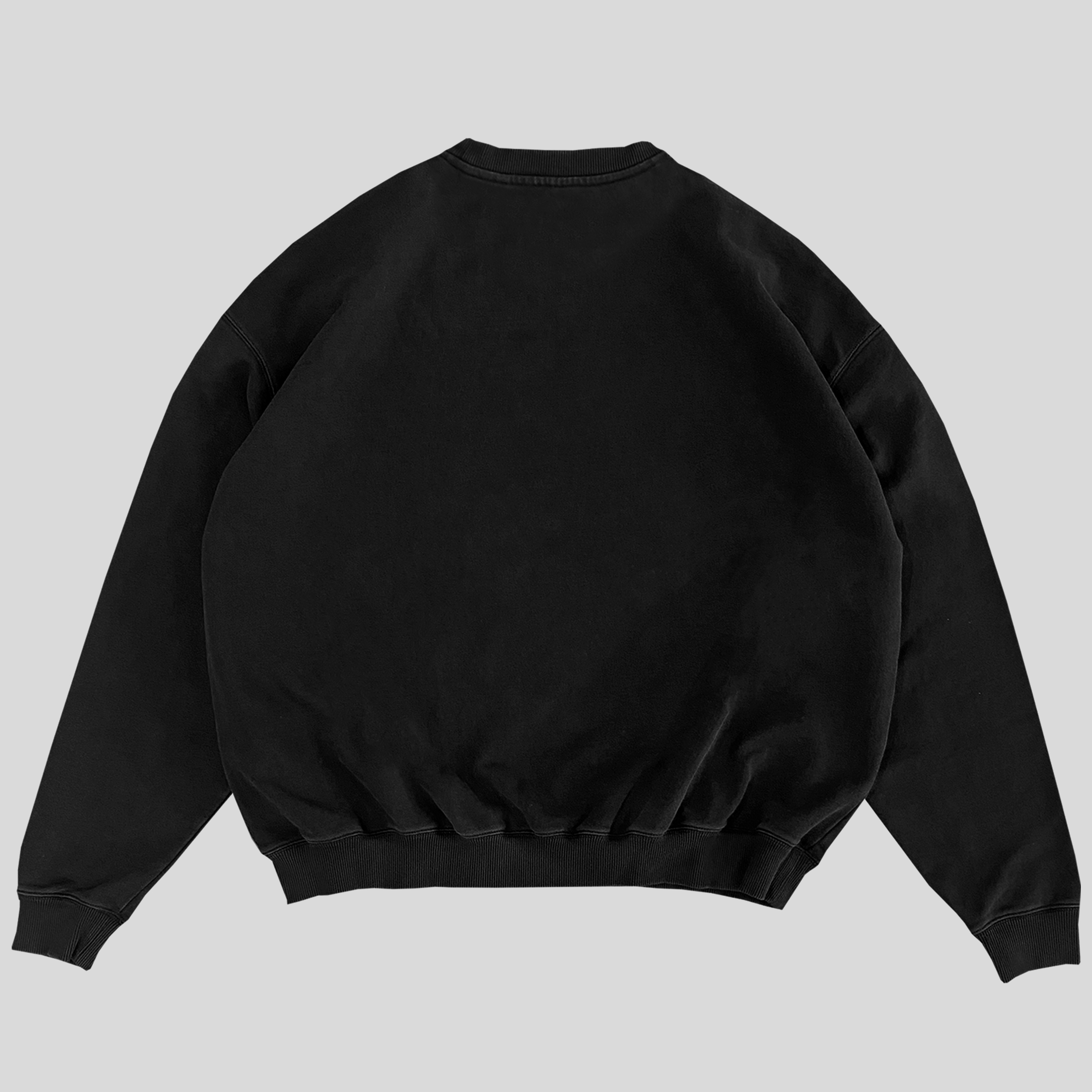 Not Happy Crewneck Negro 🫠 - Imagen 2